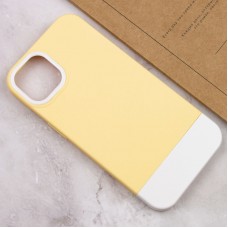 Чехол для iPhone 12 / 12 Pro Bichromatic creamy-yellow / white