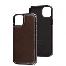 Чохол для iPhone 14 Plus Puloka leather Lux brown