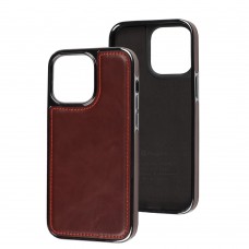 Чохол для iPhone 14 Pro Max Puloka leather Lux red
