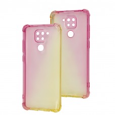 Чехол для Xiaomi Redmi Note 9 Wave Shine pink / yellow