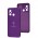 Чехол для Xiaomi Redmi 12C/11A/Poco C55 Silicone Full Трезубец фиолетовый/purple