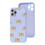 Чохол для iPhone 11 Pro Wave Fancy sleeping corgi / light purple