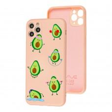 Чехол для iPhone 11 Pro Max Wave Fancy sports avocado / pink sand