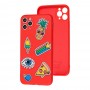 Чохол для iPhone 11 Pro Max Wave Fancy color style pineapple/red