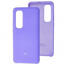 Чехол Silicone для Xiaomi Mi Note 10 Lite Premium elegant purple