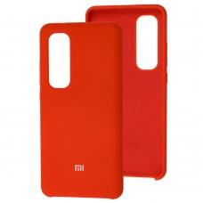 Чехол Silicone для Xiaomi Mi Note 10 Lite Premium красный