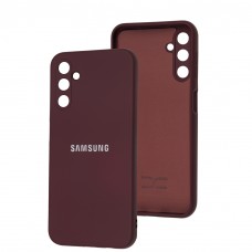 Чехол для Samsung Galaxy A14 Full camera бордовый/marsala