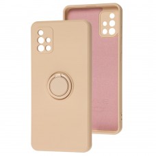 Чохол для Samsung Galaxy A51 (A515) WAVE Color Ring рожевий / pink sand