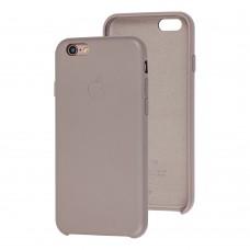 Чехол для iPhone 6 Silicone case Leather серый