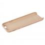 Чохол для iPhone 6 Silicone case Leather світло-коричневий
