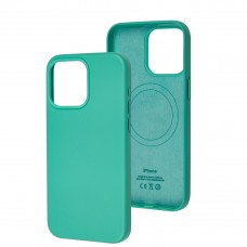 Чохол для iPhone 15 Pro Max Leather with MagSafe ice sea blue