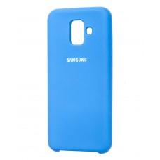 Чехол для Samsung Galaxy A6 2018 (A600) Silky Soft Touch светло синий