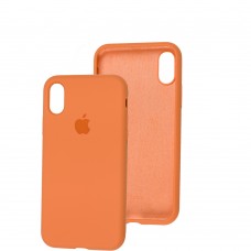 Чехол для iPhone X / Xs Silicone Full оранжевый / kumquat 