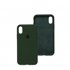 Чехол для iPhone X / Xs Silicone Full зеленый / cyprus green