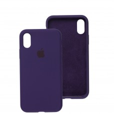 Чехол для iPhone X / Xs Silicone Full фиолетовый / amethyst