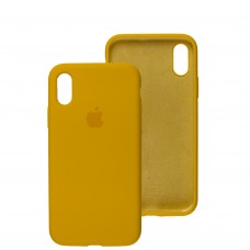 Чехол для iPhone X / Xs Silicone Full желтый / sunflower