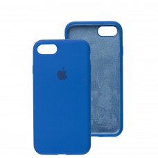 Чохол для iPhone 7/8 Silicone Full синій / capri blue