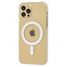 Чехол для iPhone 12 / 12 Pro MagSafe Silicone Size прозрачный