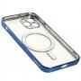 Чохол для iPhone 12 Pro MagSafe J-case синій