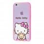 Чохол Hello Kitty для iPhone 6 рожевий матовий