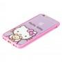 Чохол Hello Kitty для iPhone 6 рожевий матовий