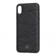 Чехол для iPhone Xs Max Mercedes Leather черный