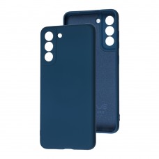 Чехол для Samsung Galaxy S21 FE (G990) Wave colorful синий / blue