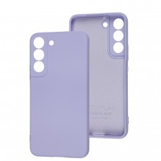 Чехол для Samsung Galaxy S21 FE (G990) Wave camera colorful light purple