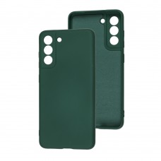 Чехол для Samsung Galaxy S21 FE (G990) Wave colorful зеленый / forest green