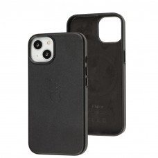 Чехол для iPhone 14 Leather with MagSafe черный