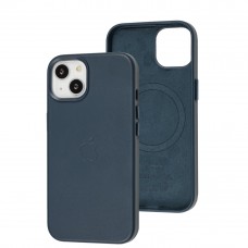Чехол для iPhone 14 Leather with MagSafe indigo blue