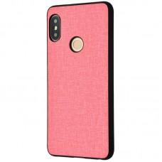 Чохол для Xiaomi  Redmi Note 5 / Note 5 Pro Hard Textile рожевий