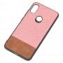 Чехол для Xiaomi Redmi Note 6 Pro Hard Textile розово коричневый