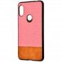 Чохол для Xiaomi Redmi Note 6 Pro Hard Textile рожево-коричневий