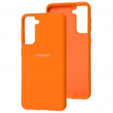 Чехол для Samsung Galaxy S21 (G991) Silicone Full orange
