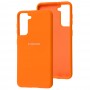 Чохол для Samsung Galaxy S21 (G991) Silicone Full orange