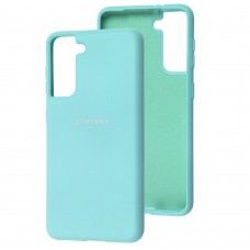 Чехол для Samsung Galaxy S21 (G991) Silicone Full sea blue