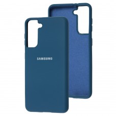 Чехол для Samsung Galaxy S21 (G991) Silicone Full cosmos blue