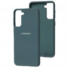 Чехол для Samsung Galaxy S21 (G991) Silicone Full pine green