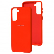 Чехол для Samsung Galaxy S21+ (G996) Silicone Full красный