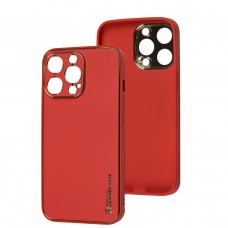 Чехол для iPhone 13 Pro Leather Xshield red
