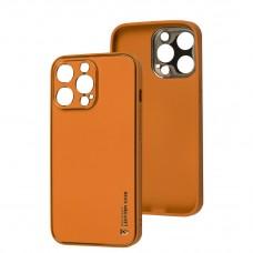 Чехол для iPhone 13 Pro Leather Xshield apricot