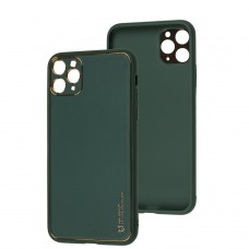 Чехол для iPhone 11 Pro Max Leather Xshield army green