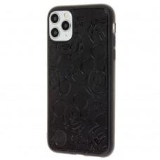 Чехол для iPhone 11 Pro Mickey Mouse leather черный