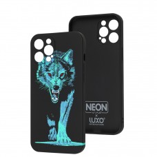Чехол для iPhone 12 Pro Max WAVE neon x luxo Wild wolf