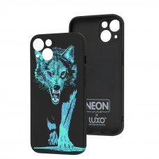 Чехол для iPhone 13 WAVE neon x luxo Wild wolf