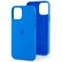Чехол для iPhone 12 / 12 Pro Full Silicone case capri blue