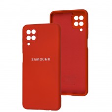 Чехол для Samsung Galaxy A12/M12 Full camera красный