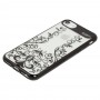 Чехол Beckberg для iPhone 7 / 8 Monsoon "цветочная лоза" черный 