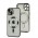 Чохол для iPhone 14 Fibra Chrome MagSafe silver